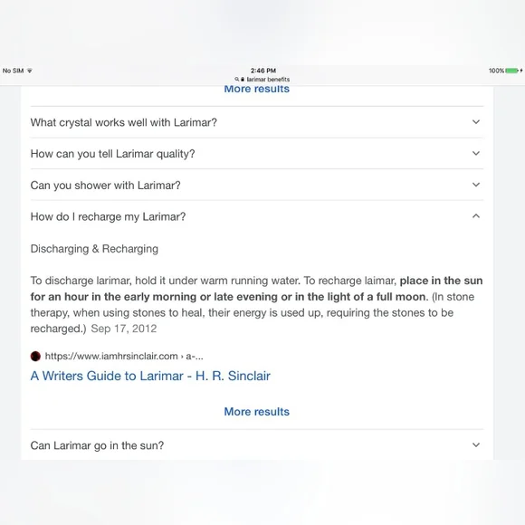 Sterling silver Larimar ring - Picture 8 of 8
